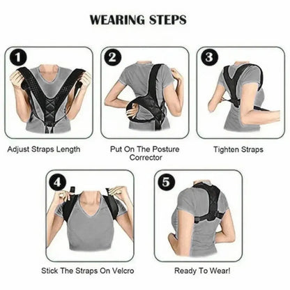 BeeChip Back Posture Corrector Belt – Hunchback Prevention & Support