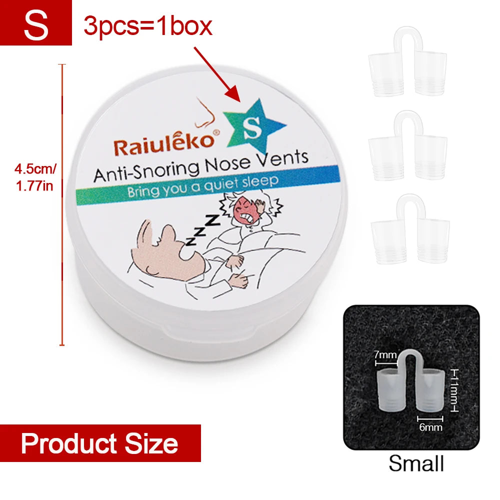 Silicone Anti-Snoring Nasal Dilator Nose Clip – Drug-Free Sleep Aid
