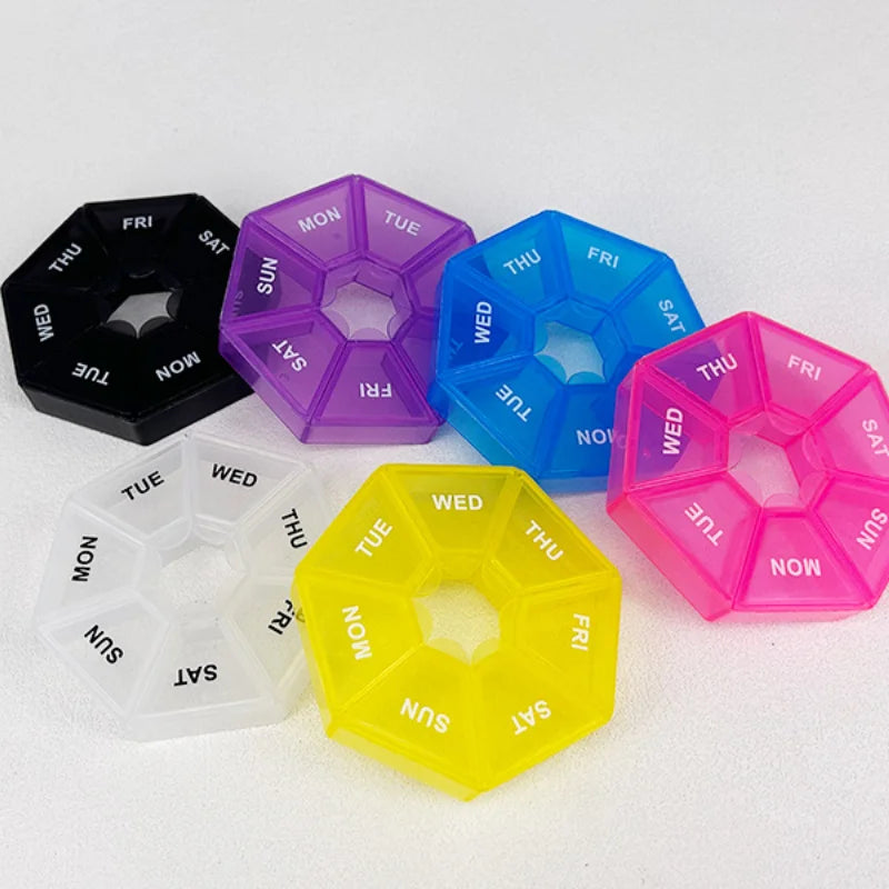 7-Day Portable Pill Organizer – 7 Compartments