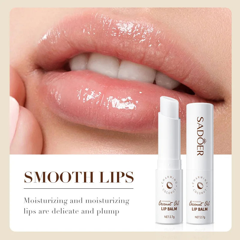 SADOER Coconut Lip Balm – Lasting Moisture & Nourishment
