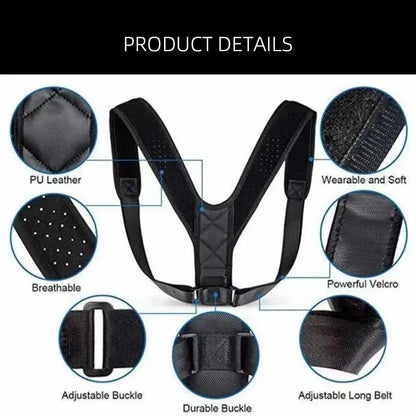 BeeChip Back Posture Corrector Belt – Hunchback Prevention & Support